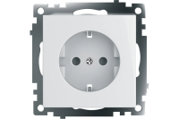 Розетка 1-мест с/з белая Катрин Stekker