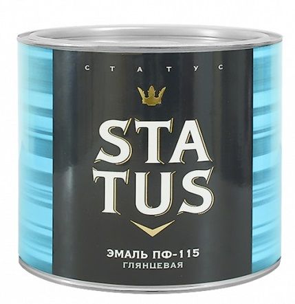 Эмаль ПФ-115 шоколадная  1,8кг Status Радуга