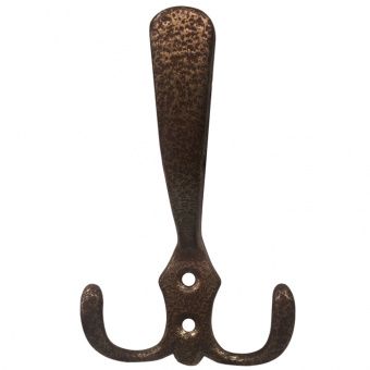 Крючок металл 3 рожковый КМ-1 шоколад Металлист