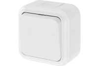 Выключатель о/у 1-кл белый Пралеска IP54 Bylectrica