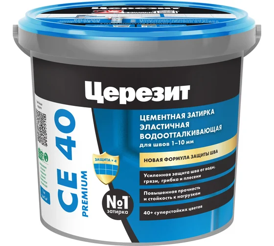 Затирка Ceresit СЕ40 № 04 серебристо-серый 1кг Henkel
