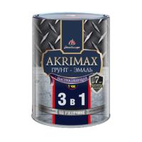 Грунт эмаль по ржавчине 3в1 серая  1,7кг матовая б/с 1ч Akrimax Premium