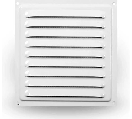 Решетка вентиляционная металл 200х200 с сеткой Zernberg