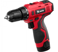 Дрель аккумуляторная 12,0V 10мм Li-ion 2,0Aх2 кейс MCDL-12-02P MTX(130)