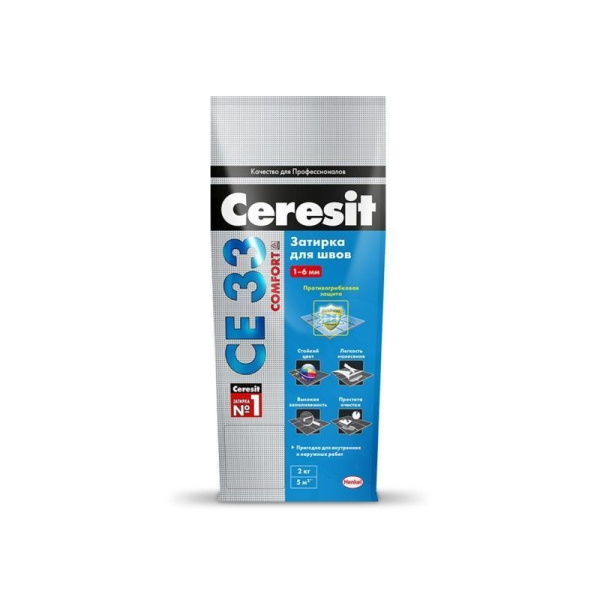 Затирка Ceresit СЕ33 №40 жасмин  2кг Henkel
