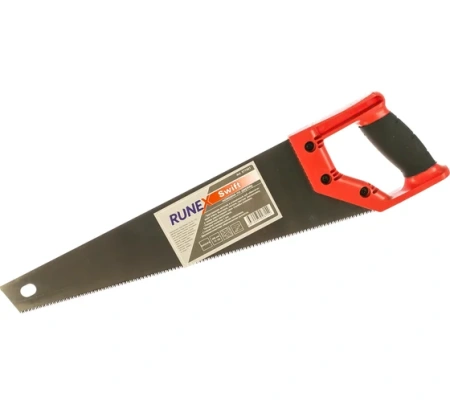 Ножовка по дереву 400мм зуб 12мм з/д Runex Swift