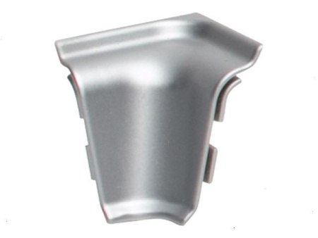 Плинтус для столешницы угол внутренний металлик серебристый Идеал---