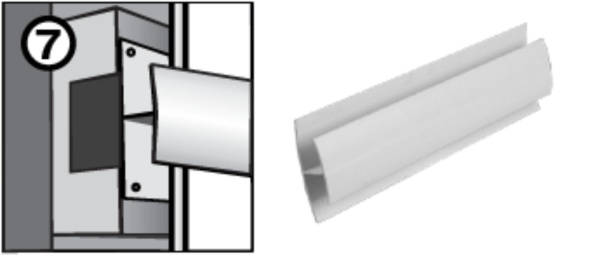 Раскладка H-ка профиль стыковочный