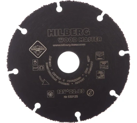 Диск пильный 125х22х1,8мм дерево/ламинат/парке/композит/МДФ для УШМ Super Wood Hilberg